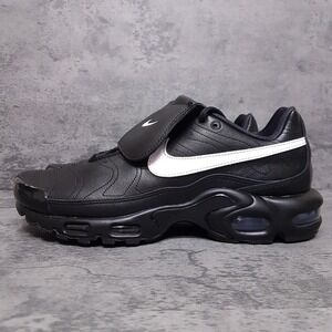 NIKE Air Max Plus Running Shoes Womens 11.5 Mens‎ 10 Black White HF0074-001